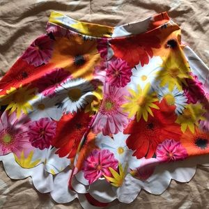 Black Milk Clothing Floral Shorts Skirt Size Small